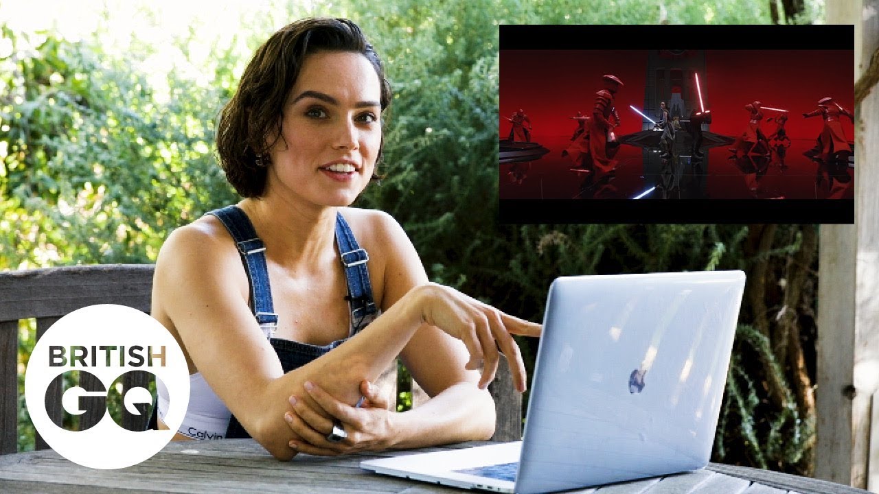 【翻訳】デイジー・リドリーが語る「最後のジェダイ」でのスノークとの戦い | “Daisy Ridley Relives Star Wars: The Last Jedi’s Throne Room Scene | British GQ”